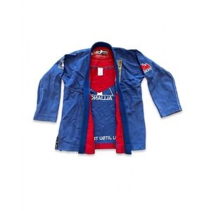 Storm Kimonos Uni-Sex Blue/Red Sz A4 Alliance Ju-Jitsu Gi (Top Only) Logo